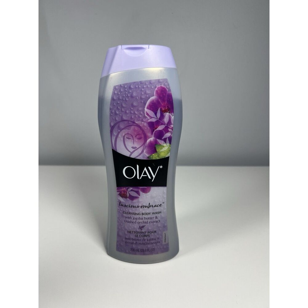 Olay Luscious Embrace Moisturizing Body Wash Jojoba Butter Crushed Orchid 23.6oz